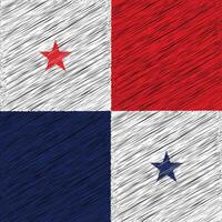 dia da independência do panamá 3 de novembro, design de bandeira quadrada vetor