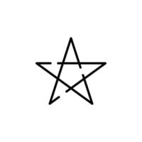 estrelas, modelo de logotipo de ilustração vetorial de ícone de linha pontilhada de noite. adequado para muitos propósitos. vetor