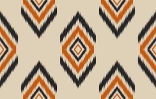 padrão sem emenda de ikat étnico em tribal. lindo tecido estilo indiano. vetor