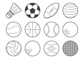 Vetor de ícone de bola de esportes grátis