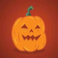 abóbora assustadora e fantasma halloween truque ou travessura ilustração vetorial jack o lanterna vetor