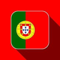 bandeira de portugal, cores oficiais. ilustração vetorial. vetor