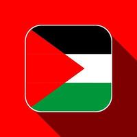 bandeira da Palestina, cores oficiais. ilustração vetorial. vetor