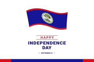 Belize Dia da Independência vetor