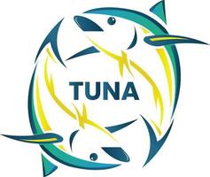 ilustração de atum pode fazer um logotipo de negócios de atum vetor