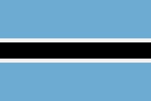 bandeira de vetor de botswana. símbolo nacional do país africano