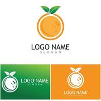 design de logotipo laranja vector ícone ilustração design