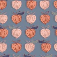 padrão perfeito de vetor de frutas maçãs