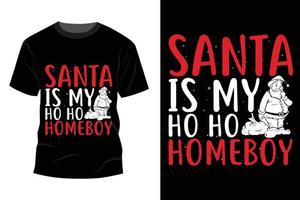 design de camiseta de natal vetor