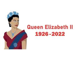 rainha elizabeth jovem retrato 1926 2022 vermelho britânico reino unido nacional europa país ilustração vetorial design abstrato vetor