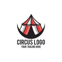 conceito moderno de design de logotipo de circo vetor