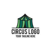 conceito moderno de design de logotipo de circo vetor