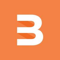 letra do ícone do logotipo b vetor