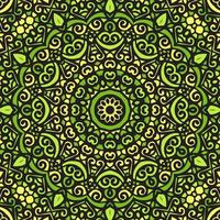 padrão sem emenda floral mandala bloco pattern.colorful ornamental design.luxurious padrão sem emenda para telhas, tecido, papel de paredecloth.oriental. vetor