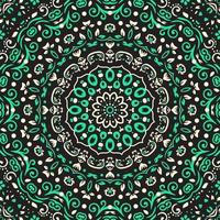 padrão de mandala sem costura indiana. design floral decorativo. motivos árabes islâmicos. design têxtil oriental. vetor