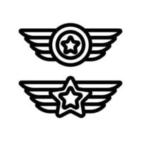 ícone de patente militar vetor