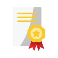 ícone de prêmio de certificado vetor