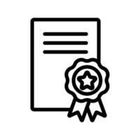 ícone de prêmio de certificado vetor