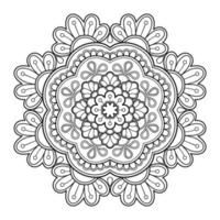 padrão de arte digital mandala. arte na parede. livro de colorir rendas padrão a tatuagem. design para uma camisa de pintura de papel de parede e design de adesivo de estêncil de azulejo, ornamento de círculo decorativo em étnico vetor