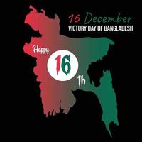 dia da vitória da ilustração vetorial de bangladesh vetor
