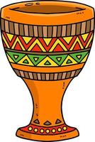 kwanzaa unity cup cartoon clipart colorido vetor