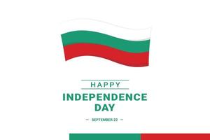 dia da independência da Bulgária vetor