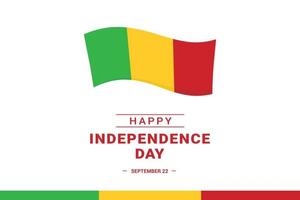 dia da independência de mali vetor