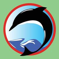 imagem vetorial de logotipo em forma de peixe vetor