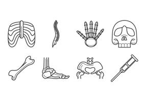 Vetor livre de ícones de osso humano