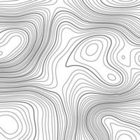 design de contorno de topografia abstrata vetor