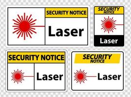 sinal de símbolo de laser vetor
