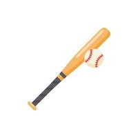 bastões de beisebol são usados para bater bolas de beisebol em eventos esportivos. vetor