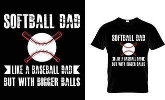 design de camiseta de beisebol vetor