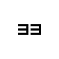 vetor de conceito de logotipo ee inicial. símbolo de ícone criativo pro vector