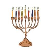 é uma bela imagem de chanukah. vetor