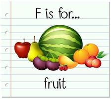 f é para fruta