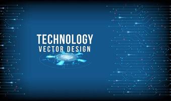 design de tecnologia azul com bordas de linha conectadas vetor