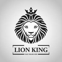 ícone e logotipo do rei leão. ilustração vetorial vetor