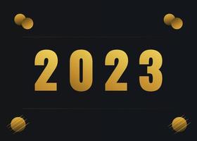 design de plano de fundo feliz ano novo de 2023 vetor