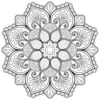 padrão de mandala uese para livro de colorir. design de papel de parede de arte vetor