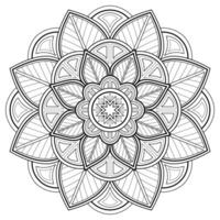 padrão de mandala uese para livro de colorir. design de papel de parede de arte vetor