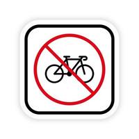 ícone de silhueta preta de proibição de ciclo de bicicleta. pictograma proibido de estacionamento de bicicletas. símbolo de círculo de parada vermelha de corrida de bicicleta. nenhum sinal de estrada de bicicleta permitido. bicicleta proibida. ilustração vetorial isolado. vetor