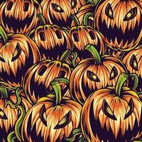 tema de halloween de abóbora e fundo de conceito vetor