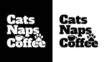 design de camiseta de citação de café, tipografia vetor