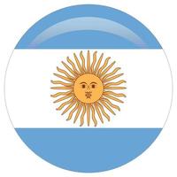 bandeira argentina original e simples isolada em cores oficiais e proporção corretamente vetor
