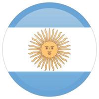 bandeira argentina original e simples isolada em cores oficiais e proporção corretamente vetor