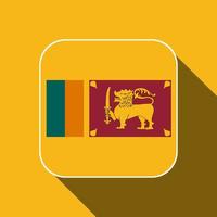 bandeira do sri lanka, cores oficiais. ilustração vetorial. vetor