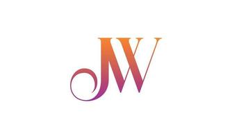carta jw vector logotipo modelo grátis vetor grátis