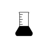 copo, vidro, modelo de logotipo de ilustração vetorial de ícone de laboratório. adequado para muitos propósitos. vetor