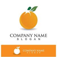 logotipo laranja e ícone de vetor de símbolo